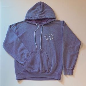 Ivory Ella purple hooded sweatshirt